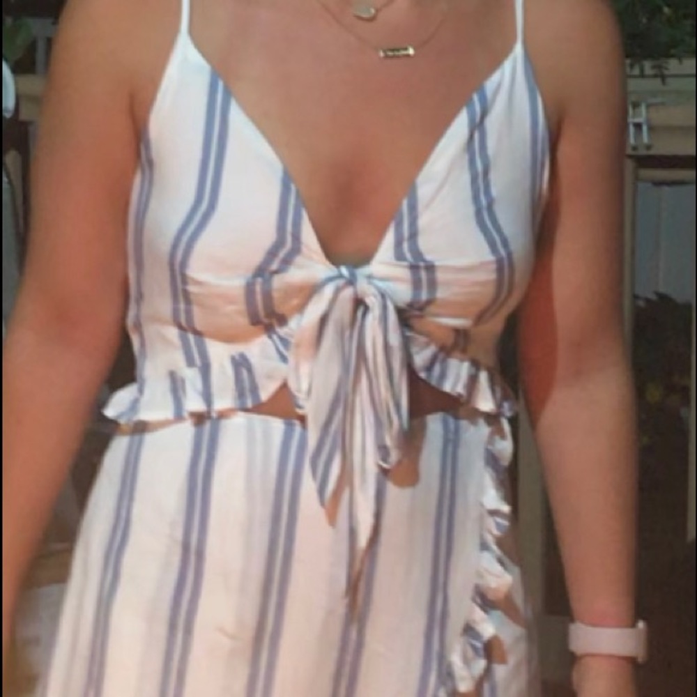 Striped romper